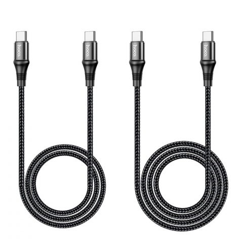 Cablu Hoco Type-C la Type-C PD 5A 100W X50 1m Negru [2]