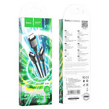 Cabluri - Cablu HOCO X76 3în1 – USB A la Lightning / Micro USB / Type-C, 2A, 1m, Negru