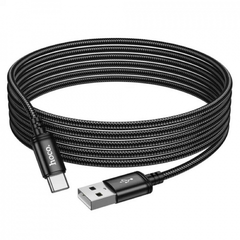 Cablu Hoco X91 USB-A la Type-C, 3A, 3m, Negru [4]