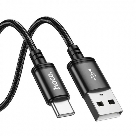 Cablu Hoco X91 USB-A la Type-C, 3A, 3m, Negru [2]