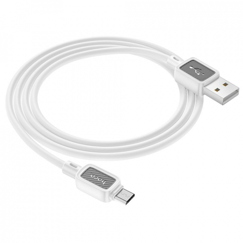 Adaptoare - Cablu USB-A la Micro-USB Hoco X108 – 2.4A, 1m, Alb