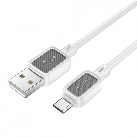 Cablu USB-A la Micro-USB Hoco X108 – 2.4A, 1m, Alb [1]
