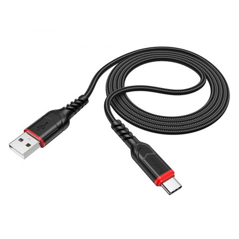 Incarcatoare - Cablu USB-A la Type-C Hoco, QC 3A, X59, 1m, Negru