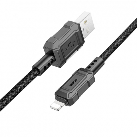 Cablu USB Hoco X94, USB-A la Lightning, 2.4A, 1m, Negru [2]
