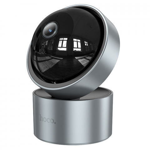 Cameră de supraveghere interioară Hoco D5, Full HD, Mod Nocturn, Reglabilă, Argintie [5]