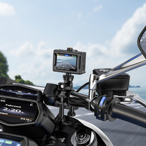 Cameră sport Hoco DV100 cu ecran 2", 1080p/30fps, neagră [1]