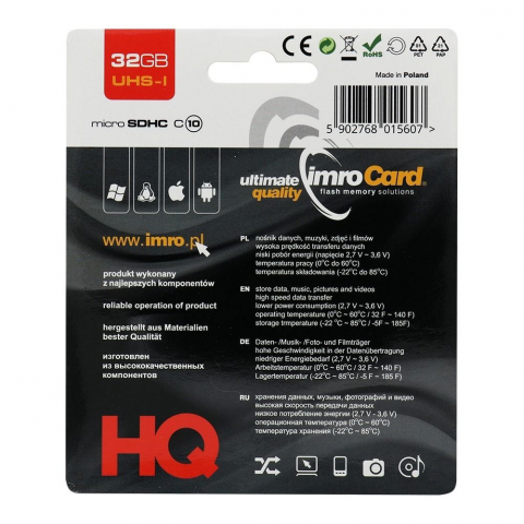 Card Memorie Imro MicroSD 32GB Class 10 UHS [1]