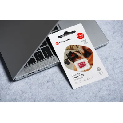 Card MicroSD Forcell F-Data 64GB – U3, Clasa 10, viteză mare, Roșu [1]