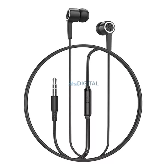 Căști cu Fir HOCO M104 – Jack 3,5 mm, Microfon, Negru [1]