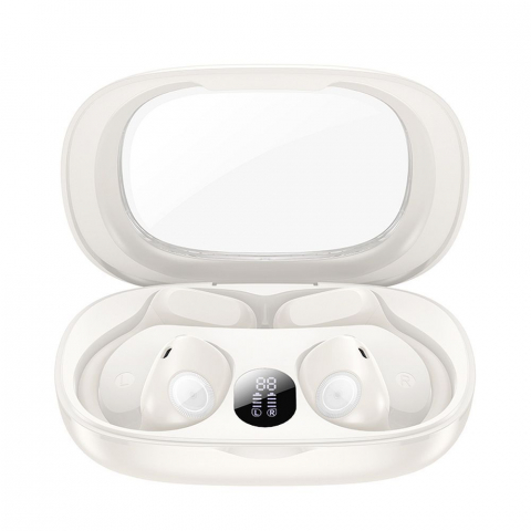 Căști Wireless Bluetooth Hoco TWS EA1, Alb Lăptos [1]