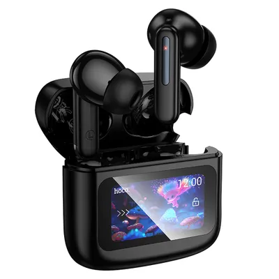 Accesorii GSM & IT - Căști Wireless Hoco EQ14, Bluetooth 5.4, TWS, carcasă cu display LCD, control touch, negru