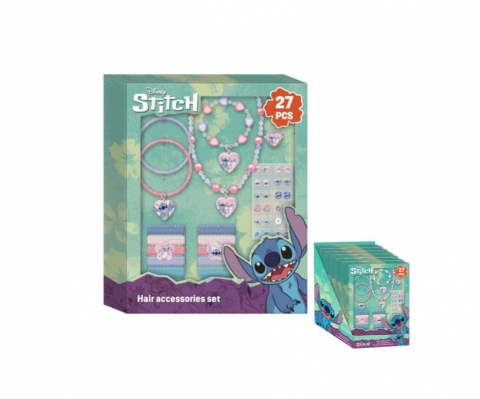 Jucarii si Gadget-uri copii - Disney Lilo & Stitch - Set de Accesorii de Păr cu 27 Piese pentru Fetițe