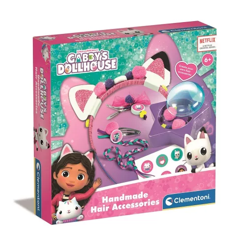 Jucarii si Gadget-uri copii - Gabby’s Dollhouse Cat Ears – Set Accesorii de Păr Clementoni