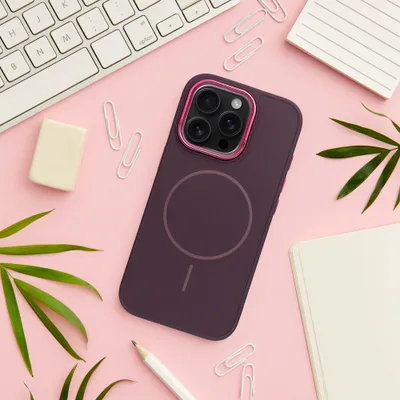 Accesorii GSM & IT - Husă FRAME MAG COVER compatibilă MagSafe pentru iPhone 12 Pro, Violet