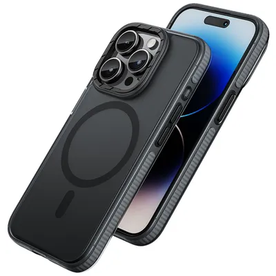 Huse - Husă HOCO AS2 Lord neagră pentru iPhone 15 Pro – MagSafe integrat și protecție anticădere