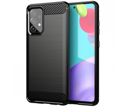 Huse - Husă Samsung Galaxy A53 5G / 4G – black carbon fiber TPU, slim și shock‑absorbent