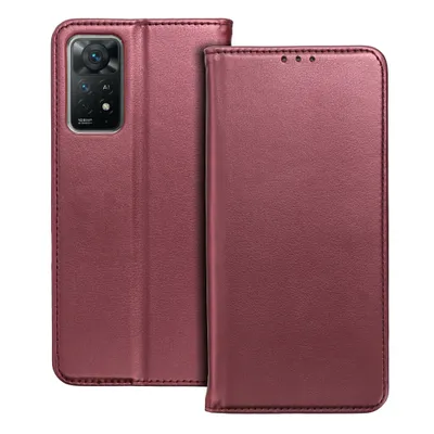 Husă tip book Smart Magneto pentru Oppo Reno 13F 4G / 5G, vișiniu [1]