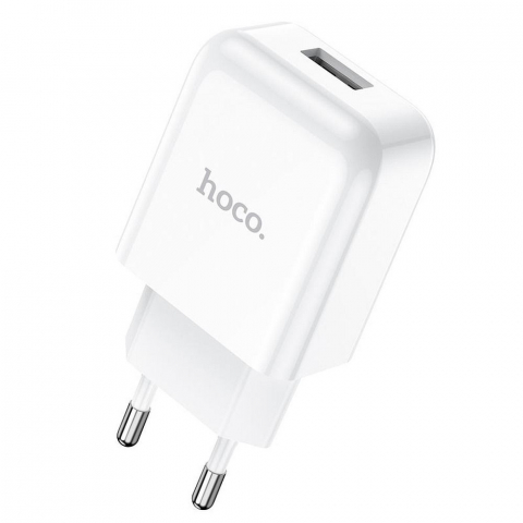 Încărcător Hoco N2 USB-A + Cablu Lightning 2A, Alb – Pachet Complet pentru iPhone [1]