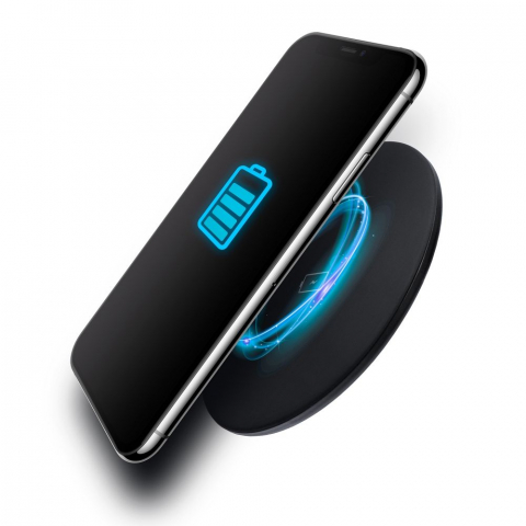 Încărcător Wireless Forcell F-Energy QI 15W + Cablu USB-C, Negru – Rapid, Elegant și Fără Fire [3]