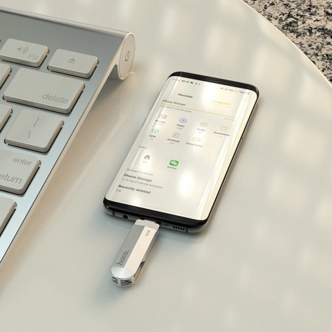 Memorie Flash Drive USB , Hoco, 16 GB, Argintiu [3]
