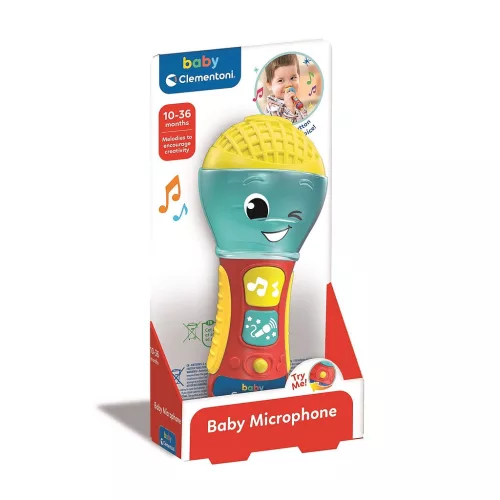 Jucarii si Gadget-uri copii - Microfon Interactiv Clementoni - Jucărie Educativă pentru Bebeluși