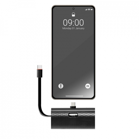 Powerbank Forcell F Energy 5000mAh, Type-C PD 20W, Negru [5]