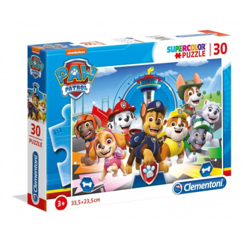Puzzle carton 30 piese Clementoni Supercolor Paw Patrol 20263 pentru copii 3+ ani [2]