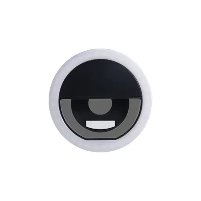 Telefoane - Ring Light Selfie pentru Telefon RK-12, LED, Prindere Clip, Black
