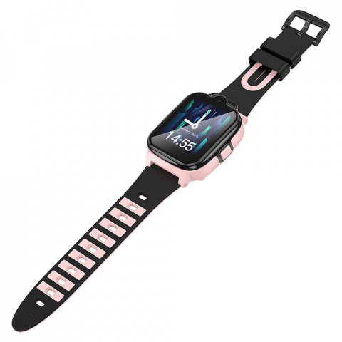 Smartwatch copii Hoco Y104, 4G, cu funcție de apel, roz – conectivitate și siguranță pentru cei mici [1]