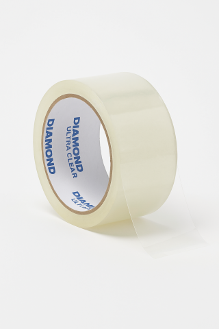 Adezivi si lipici - Spiră Adezivă Diamond Ultra Clear – Rola Mare Transparentă pentru Ambalare