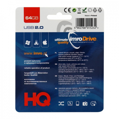 Stick USB IMRO Axis 64GB - Spațiu de Stocare Generos și Fiabil [1]
