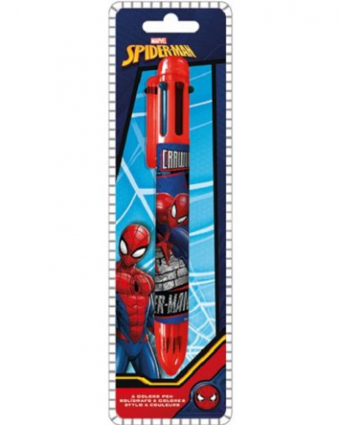 Instrumente scris - Stilou 6 Culori Omul Păianjen – Web Slinger, Multifuncțional, pentru Copii