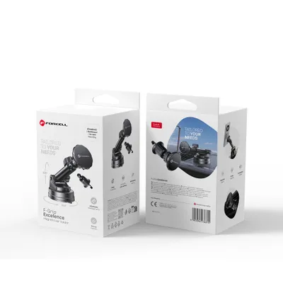 Accesorii GSM & IT - Suport auto Forcell F-Grip Excellence – magnetic, telescopic 10-16 cm, negru