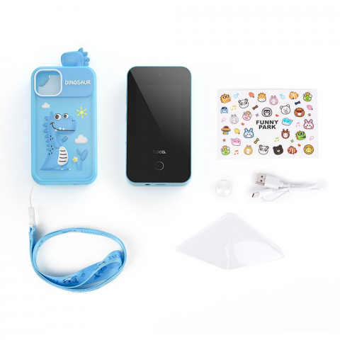Telefoane - Telefon de jucărie pentru copii Hoco Y103, Ecran 2,8", Albastru