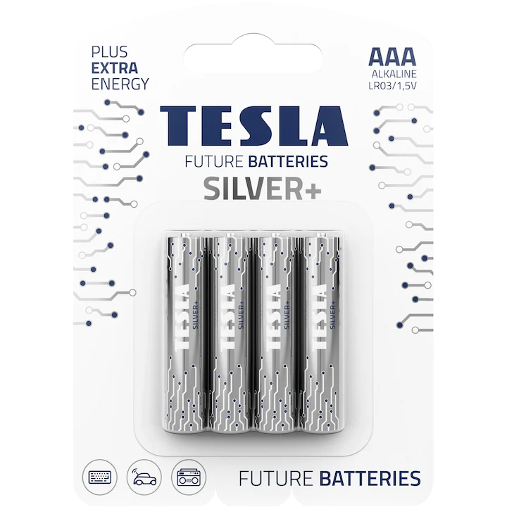Diverse - Tesla Silver+ AAA (R3 / LR03) – baterie alcalină 1,5 V