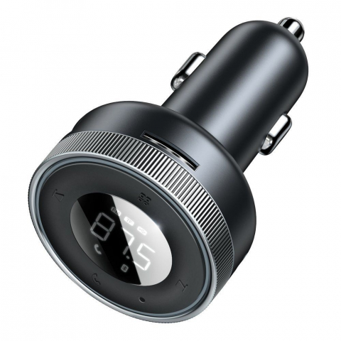 Transmițător FM Bluetooth 5.0 Baseus + Încărcător Auto 2x USB 3.4A QC3.0 – CCLH-01 [1]