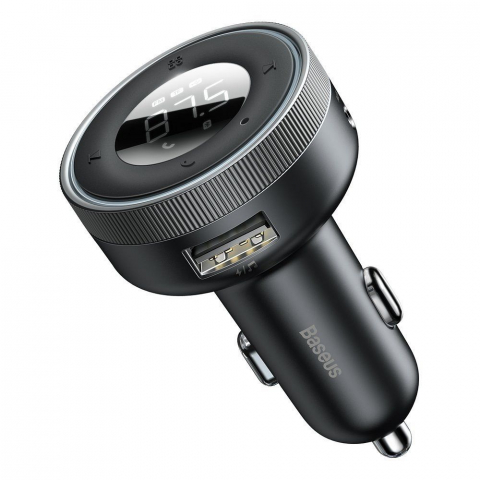 Transmițător FM Bluetooth 5.0 Baseus + Încărcător Auto 2x USB 3.4A QC3.0 – CCLH-01 [3]