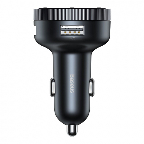 Transmițător FM Bluetooth 5.0 Baseus + Încărcător Auto 2x USB 3.4A QC3.0 – CCLH-01 [2]