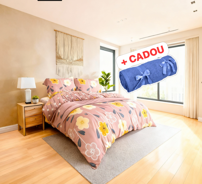 Lenjerie pat o persoana Fraguta Cod: S034 (170x220cm) + CADOU Prosop 50x90cm 100% Bumbac [1]