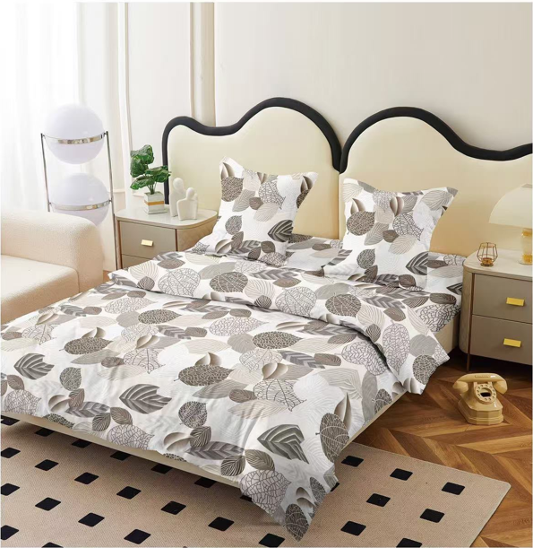 Lenjerie set 4 piese ​​​​​​​King-size Frunze Q23 (200 cm x 200-230 cm) - Pucioasa [2]