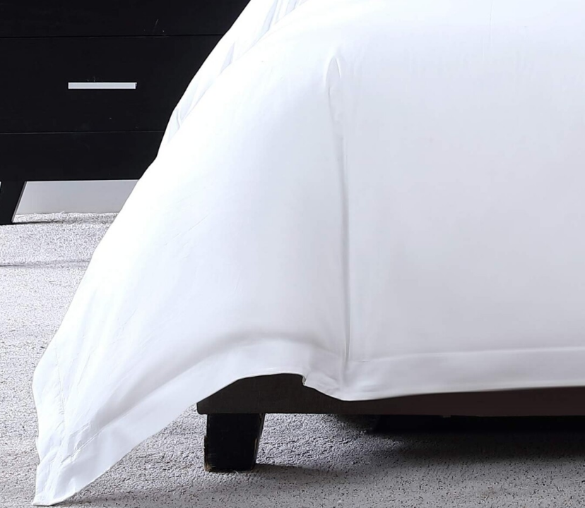 Lenjerie hoteliera King Size ALB F2002 230x250cm Bumbac Premium 100% [3]