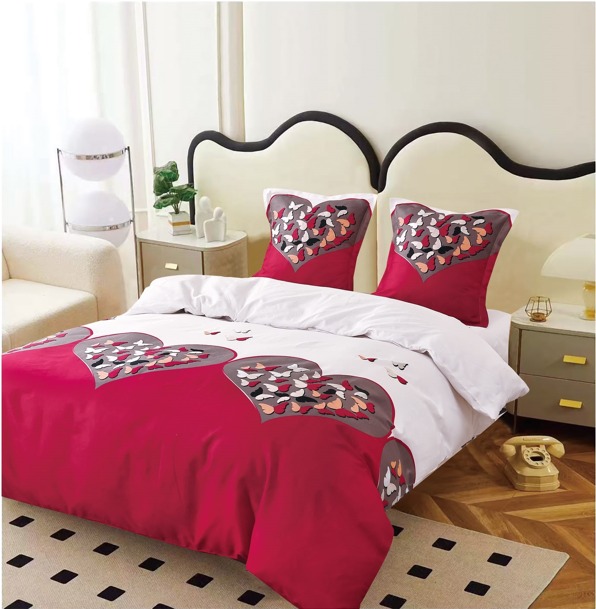 Lenjerie set 4 piese ​​​​​​​King-size Love Q14 (200 cm x 200-230 cm) - Pucioasa [2]