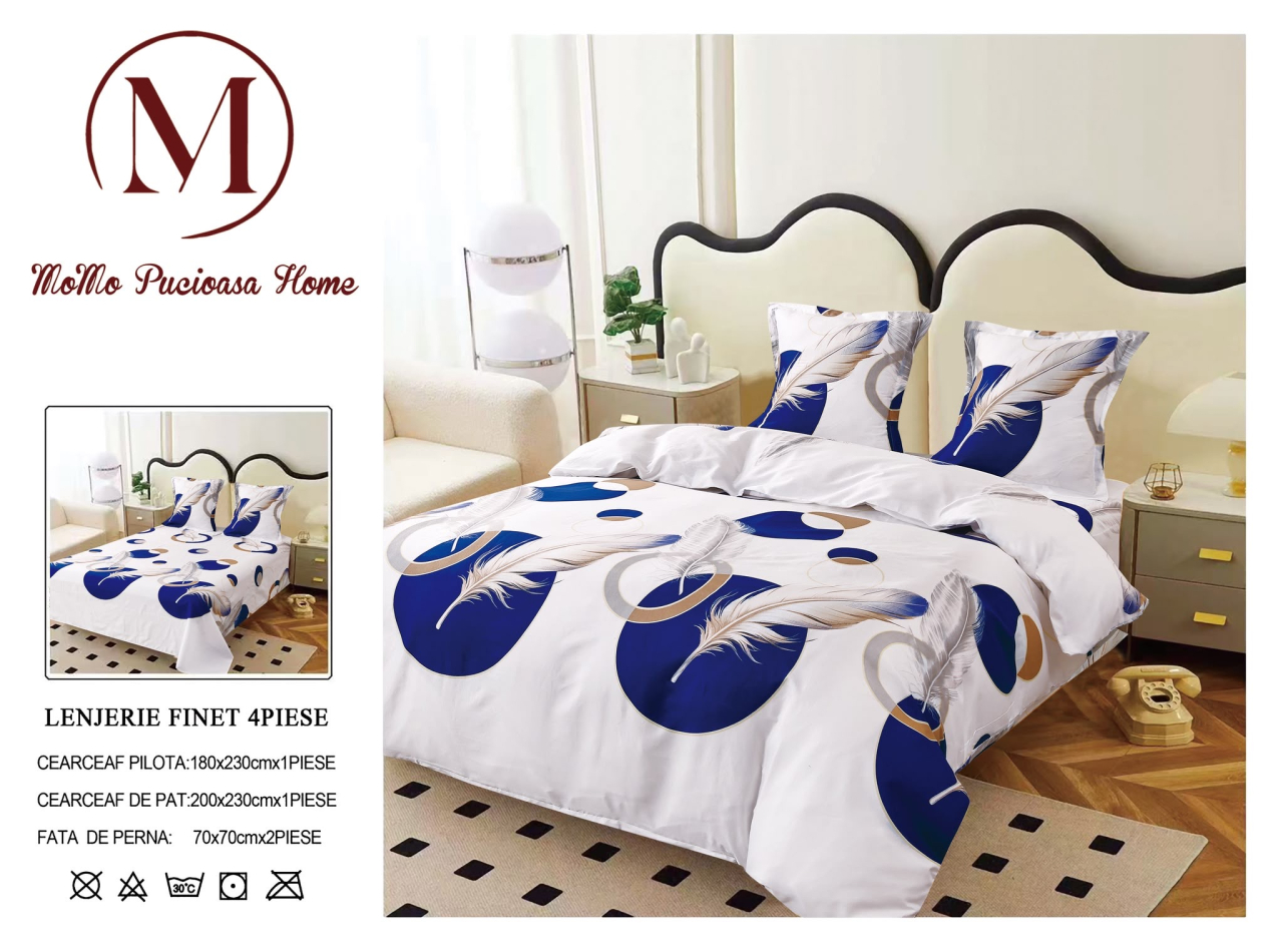 Lenjerie set 4 piese ​​​​​​​King-size Angel Q21 (200 cm x 200-230 cm) - Pucioasa [3]