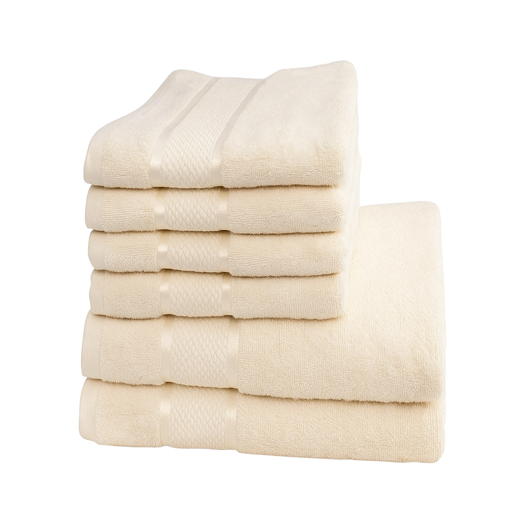 Set 6 Prosoape de Lux ROYAL Calitatea I Crem 100% Bumbac Pieptanat 550 g/mp [2]