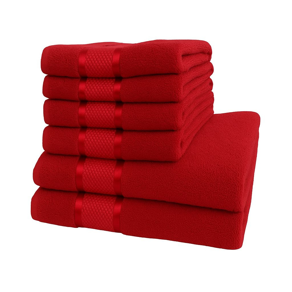Set 6 Prosoape de Lux ROYAL Calitatea I Visiniu 100% Bumbac Pieptanat 550 g/mp [2]