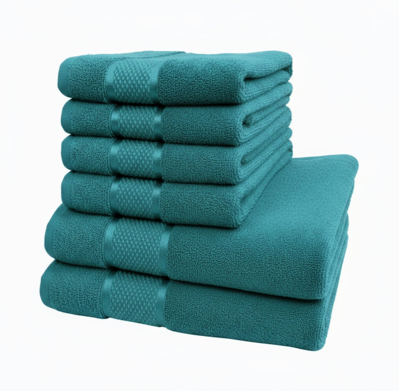 Set 6 Prosoape de Lux ROYAL Calitatea I Verde 100% Bumbac Pieptanat 550 g/mp [2]