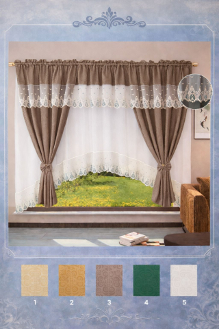 Draperii / Perdele - Set 2 in 1 Draperie + Perdea ( 400x 160cm ) p 149