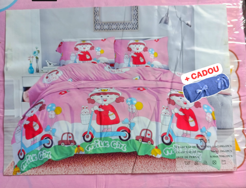 Lenjerii O Persoana - Lenjerie pat o persoana JOC Cod: S058 (170x220cm) + CADOU Prosop 50x90cm 100% Bumbac