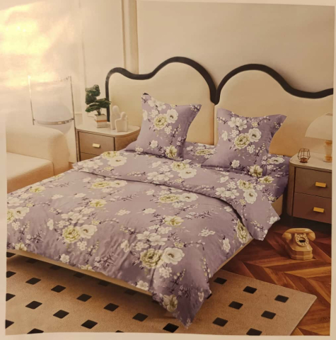 Lenjerii - Lenjerie set 4 piese ​​​​​​​King-size Galaxy J4 (200 cm x 200-230 cm) - Pucioasa