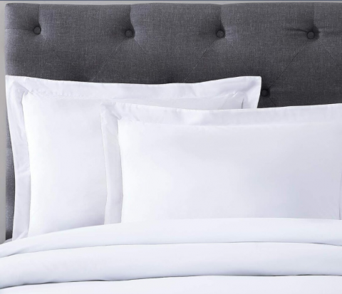 Lenjerie hoteliera King Size ALB F2002 230x250cm Bumbac Premium 100% [1]